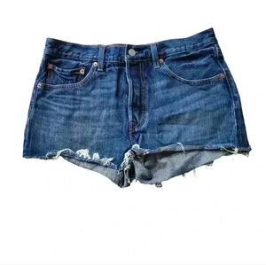 Womens Sz 30 Levi's Cut Off Blue shorts